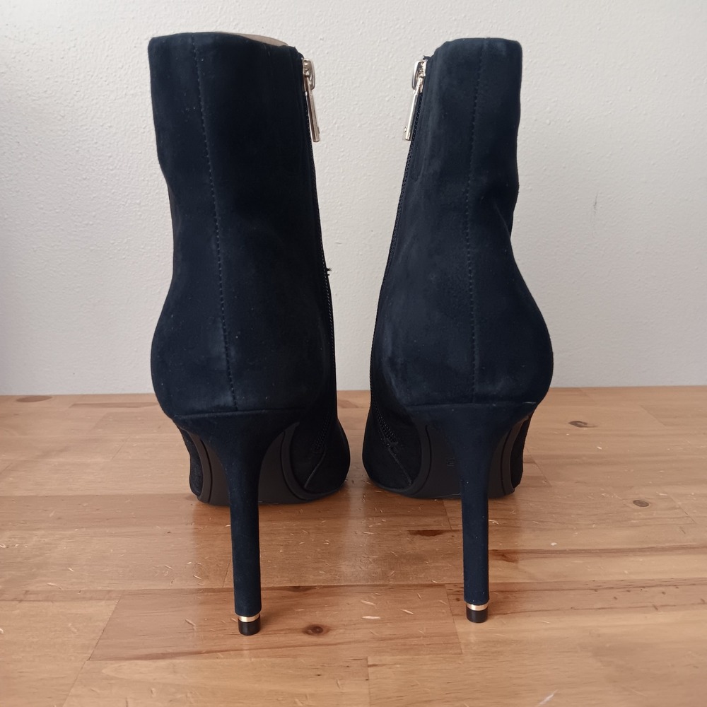 Kenneth Cole Quincy Boots Womens 10 Black Suede Stiletto NWB KL24QUI00 - Picture 4 of 9